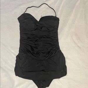 Elegant Black One-Piece Swimsuit